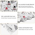 thumbnail image 5 of FORMRS Womens Scarf Winter Soft Long Big Warm Shawls Wrap Tassel Scarves, Black Cartoon Snowmen, 5 of 9