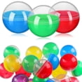 thumbnail image 1 of 50 unidades de envases rellenables de 45 mm, redondos, vacíos y reutilizables, para máquinas expendedoras. Cápsulas de plástico de colores para fiestas., 1 of 8