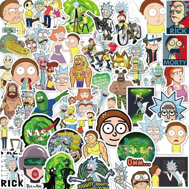 Rick and Morty Stickers [150Pcs] Funny Cartoon Laptop Stickers for