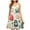 P-Green, variant on ZQUUVOU Women's Casual Dress Printed Floar Sleeveless Round Neck Short Floral Dress Pink