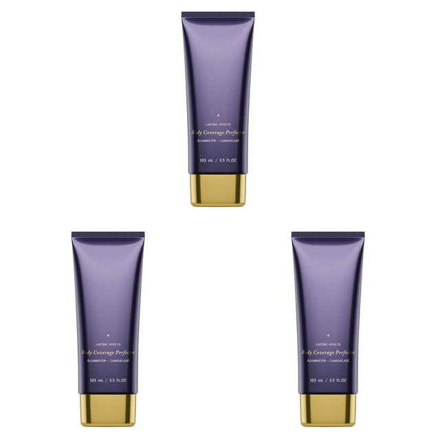 (3-Pack) All Over Body Liquid Makeup Foundation Full Coverage Buildable Long Lasting Wear Natural Finish Vegan Sweat Skin Tone 103ml