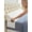 White, variant on Mattress Wedge Pillow to Close Gap Between Headboard and Mattress - 0-7 Inch Bed Gap Filler for Head, Neck & Back Support - Reading Pillow with Side Pocket, Grey