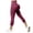 Wine, variant on felwors Women's Capri Textured Leggings High Waist Tummy Control Yoga Pants Green for Size XL