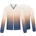 thumbnail image 3 of Lilgiuy Sweatshirts for Men Casual Full Zip Tie Dye Gradient Print Long Sleeves Jacket with Pockets for Running Hiking, 3 of 4