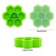 thumbnail image 3 of Bandeja hexagonal de silicona for cubitos de hielo, 6 cubitos de hielo grandes en forma de panal con tapa de sellado, molde for cubitos de hielo reutilizable y flexible for bebidas frías, 3 of 4