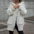 thumbnail image 2 of Vedolay Womens Sweaters Oversized Knit Open Front Cardigan Sweater Jacket Coat White,One Size, 2 of 5