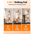 thumbnail image 7 of TKW 3-in-1 Walking Pad Treadmill Under Desk , Portable Compact Walking Machine, 200 lbs Capacity, Black walk pad Walking Pad walkingpad treadmill, Black, 7 of 7