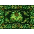 thumbnail image 1 of Ahgly Company Indoor Rectangle Medallion Green French Area Rugs, 5' x 8', 1 of 1