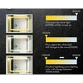 thumbnail image 3 of Square Touch LED Bathroom Mirror, Tricolor Dimming Lights-32*24", 3 of 17
