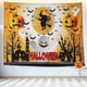 thumbnail image 4 of Tapiz de Halloween, tapiz de calabaza, decoración de murciélago, tapiz de bruja, colgante de pared para decoración de fiesta de Halloween, dormitorio (150x200cm) JAMW Sencillez, 4 of 5
