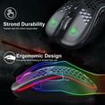 thumbnail image 5 of Wireless Gaming Mouse SGEYR Lightweight with 800-1200-1600 DPI Honeycomb Shell Programmable 6 Buttons, 5 of 5