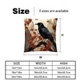 thumbnail image 5 of Crow Chair Pillow Covers Set of 2 Throw Pillow Decorative Pillows Velvet with Unique Patterns for Various Occasions - Available in 16x16, 18x18, and 20x20 Inches, 5 of 6