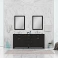 thumbnail image 3 of Alya Bath Norwalk 72" Wood Double Vanity with Carrera Marble Top in Espresso, 3 of 6