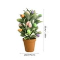 thumbnail image 3 of Plantas de Pascua en macetas con huevos de espuma | Decoraciones de mesa navideñas de plástico multicolor y centro de mesa de interior para Pascua, 3 of 6