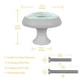thumbnail image 4 of 4PCS Round Rainbow Cabinet Fluorescence Knob Glowing in the Dark Furniture Drawer Pulls Handle with Screws, 4 of 5