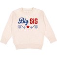 thumbnail image 2 of Inktastic Big Sis Patriotic Sister Toddler Sweatshirt, 2 of 4