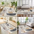 Area Rug 3x5ft, Abstract Geometric Color Block Washable Rugs for Living ...