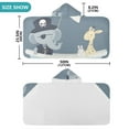 thumbnail image 4 of Yayeee Kids Hooded Towels Toddler Soft Absorbent Beach Bathing Wrap 50" x 23.5", Cute Animals, 4 of 5
