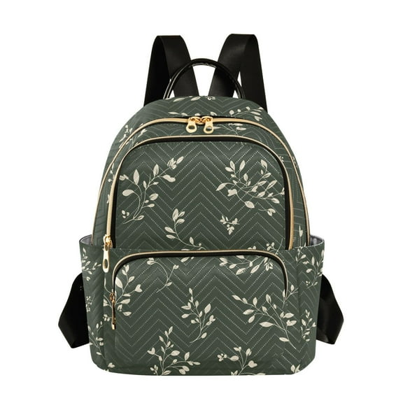 ALAZA Leaves Womens Travel Laptop Backpack Large Daypack Ladies Shoulder Bags S