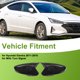 thumbnail image 2 of Reemplazo de tapa de espejo lateral izquierdo y derecho ABS negro para Hyundai Elantra 2011-2016 Ox Horn con luz de señal de giro, 2 of 7
