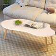 thumbnail image 3 of ziertyon Small Coffee Table, Mid Century Modern Tea Table, Living Room Center Minimalist Display Coffee Table with Cloud Shape, 3 of 8