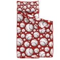 thumbnail image 2 of Red Baseballs Pattern Toddler Nap Mats for Kids Preschool,Sleeping Mat Bag or Kids,Toddler Sleeping Bag,Toddler Nap Mat or Daycare, 2 of 6