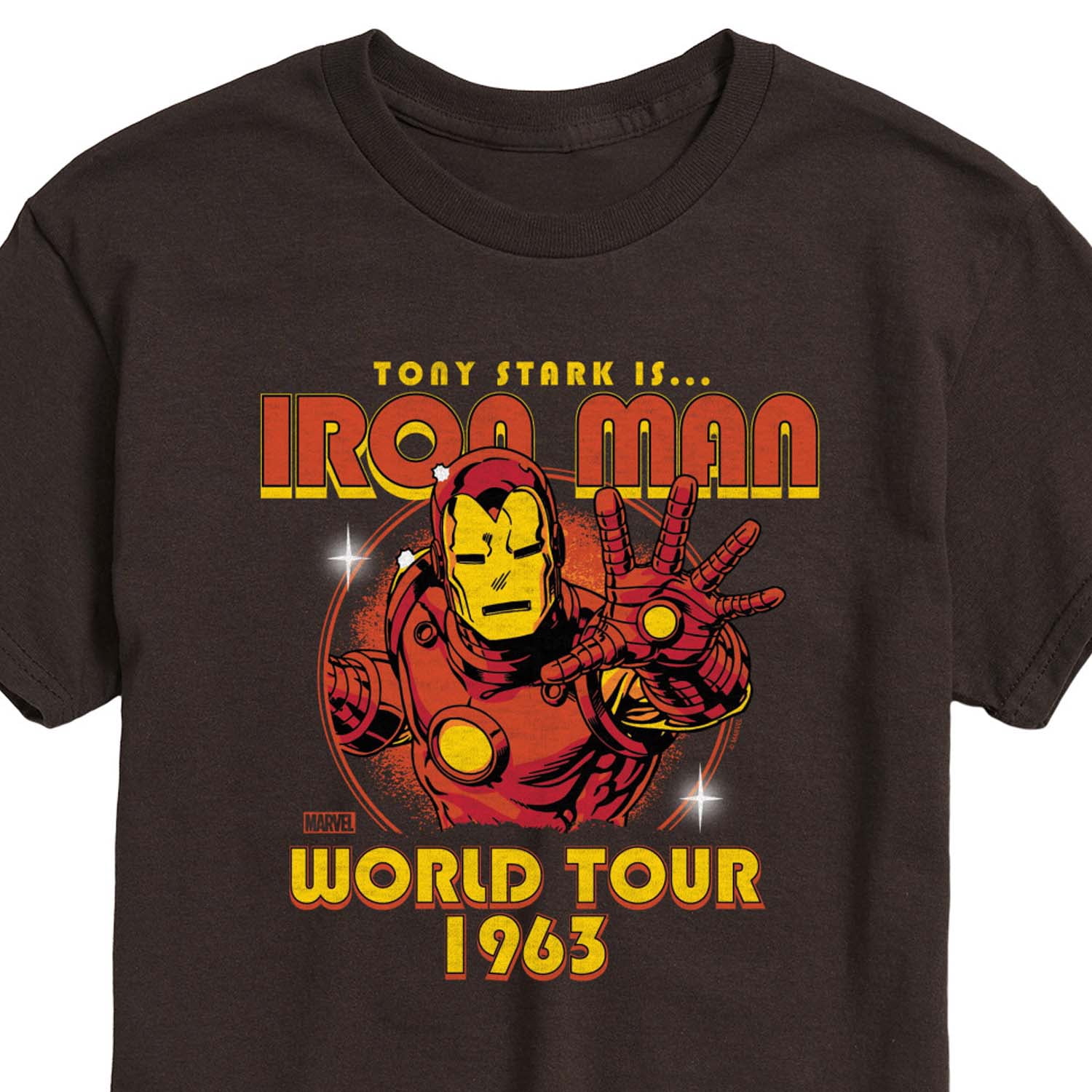 Marvel Iron Man - Band Tee Style - Men's Short Sleeve Graphic T-Shirt