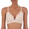 thumbnail image 2 of DKNY Women's Wireless Soft Stretch Microfiber Plunge Bra (Black/Ballerina, S), 2 of 5