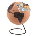 thumbnail image 2 of Cork Wood Rotating Globe Maps  Decoration World Map Geography Map Globes, 2 of 8