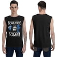 thumbnail image 6 of Roman and Reigns Men Womens Casual Fashion Cotton Crewneck Sleeveless T-Shirt Black, 6 of 8