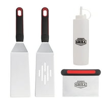 Expert Grill Grilling Accessories BBQ Grill Tools Set, 4 Pieces Stainless Steel Grill Kit