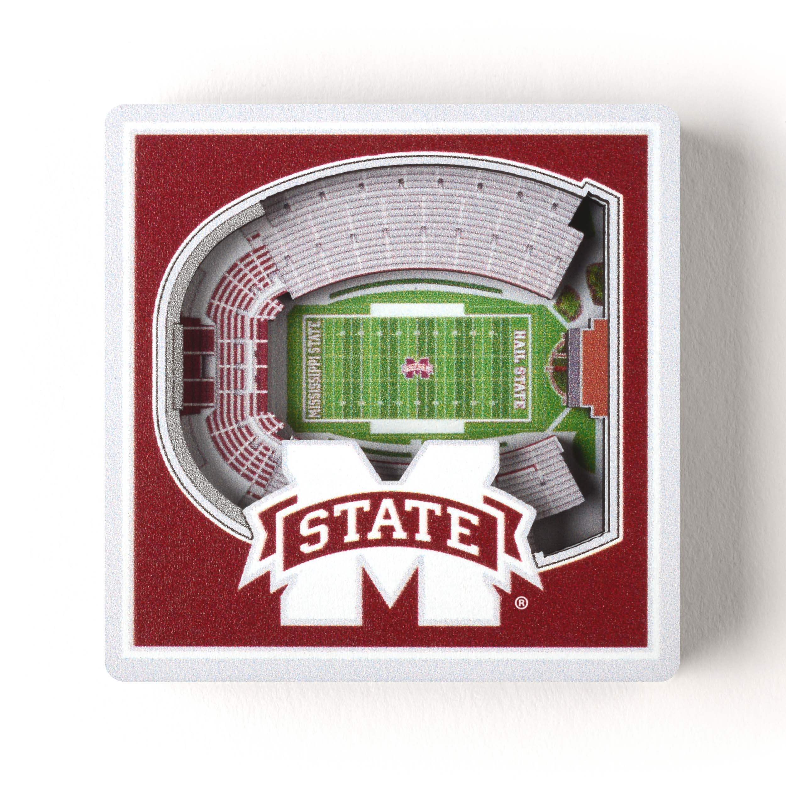 YouTheFan NCAA Mississippi State Bulldogs 3D StadiumView Magnet