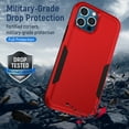 thumbnail image 7 of TECH CIRCLE iPhone 14 Pro Max Case,Tough Rugged Heavy Duty Dual Layer Shockproof Full-Body Protective Anti-Scratch Case for Apple iPhone 14 Pro Max 6.7 inch 2022, Red+Black, 7 of 7