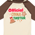 thumbnail image 4 of Inktastic Christmas Official Cookie Taster with Bell and Star Cookie Boys or Girls Long Sleeve Baby Bodysuit, 4 of 5