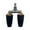 Black, variant on Almencla Rotating Spray Nozzle Aluminum Alloy Twin Nozzle for Pressure Washer Orange