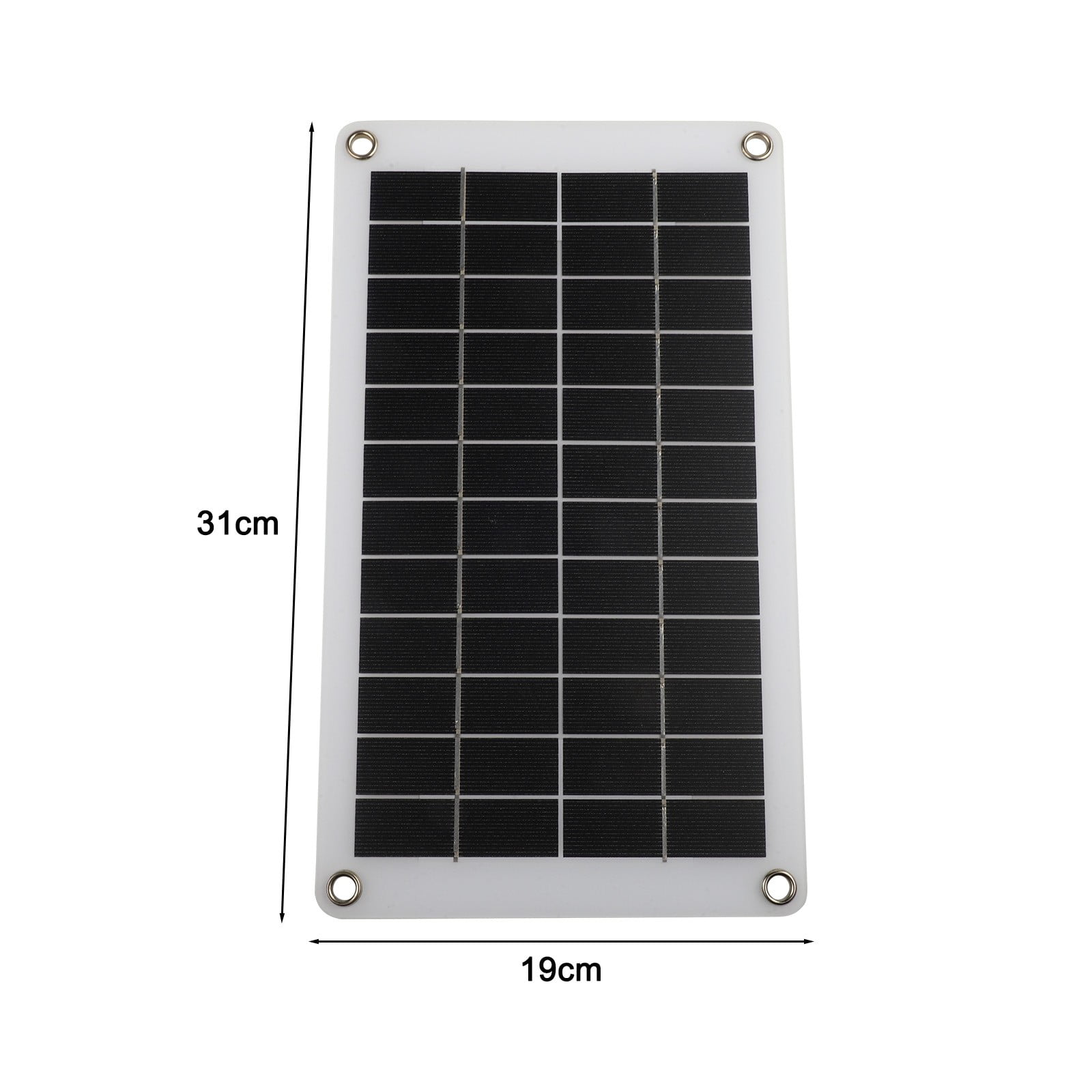 30W 12V Solar Trickle Charger Solar Panel Semi-Flexible Clip Car Charger