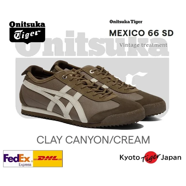 Onitsuka Tiger MEXICO 66 SD (CANYON/CREAM) 1183C015.205 Vintage Processing 25New