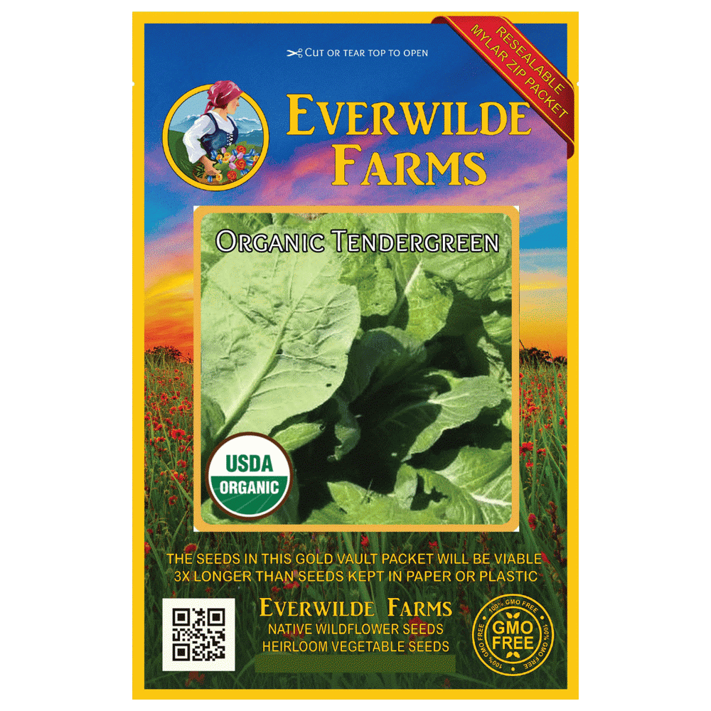 Everwilde Farms 1 Oz Organic Tendergreen Mustard Seeds Gold Vault