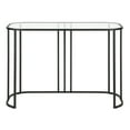 thumbnail image 3 of Evelyn&Zoe Beatrice 44" Wide Oval Writing Desk in Blackened Bronze, 3 of 7