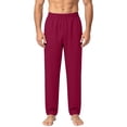 thumbnail image 6 of Naotn Casual Pants for Men Stretch Breathable Elastic Waist Straight Cut Pants Outdoor Lounge Pants, 6 of 7