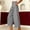 #0025-Gray, variant on Womens Casual Cropped Pants, Solid Linen Blend Straight Leg Trousers, Elastic Back Waist with Button Zip, Side Pocket Bottoms Gift