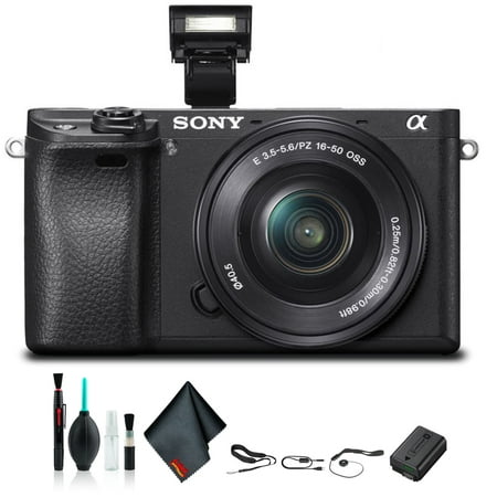 Sony Alpha a6300 Mirrorless Camera +16-50mm Lens Black ILCE6300L/B Starter Kit