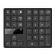 thumbnail image 1 of Teclado numérico inalámbrico de 2,4G portátil de 35 teclas, teclado de oficina de contabilidad financiera, batería recargable incorporada, negro Abanopi Teclado, 1 of 6