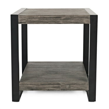 Jofran Pinnacle Modern Loft Iron and Wood End Table