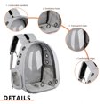 thumbnail image 2 of Mochila Oxford para animales, mochila portátil para gatos, suministros para mascotas (gris claro) Sywqhk Libre de BPA, 2 of 6