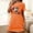 Orange, variant on Sakmal Christmas Moomoo Nightgowns for Women Ultra-Soft Stretchy Oversized Purple Sleepshirt Short Christmas Stocking Print Crew Neck Short Sleeve Nightgowns S-2XL