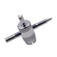thumbnail image 5 of 4 Way Tire Valve Stem Core Removal Tools, 4-in-1 Tyre Air Valve Stem Puller Remover and Installer Repair Kit, Multifunctional Tire Valves Core Removal Tool Wrench for Car Motorcycle Bicycle（1PCS）, 5 of 6