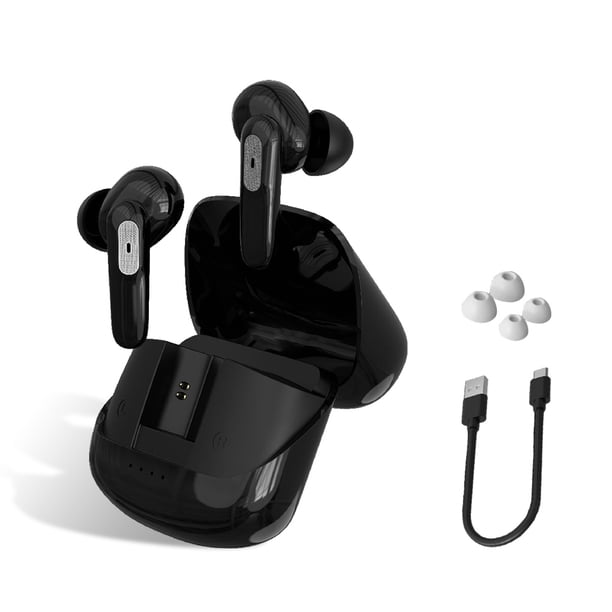 Auriculares compatibles con Bluetooth Auriculares inalámbricos en la oreja IPX5 Juegos deportivos a prueba de agua Auriculares portátiles Suministros para teléfono celular Negro Eigraketly EL014555-02B