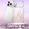 thumbnail image 3 of JETech Glitter Case for iPhone 17 Pro Max 6.9-Inch Compatible with MagSafe, Clear Cute Bling Sparkle for Women and Girls, Shiny Shockproof Magnetic Sparkly Phone Cover (Pink), 3 of 6