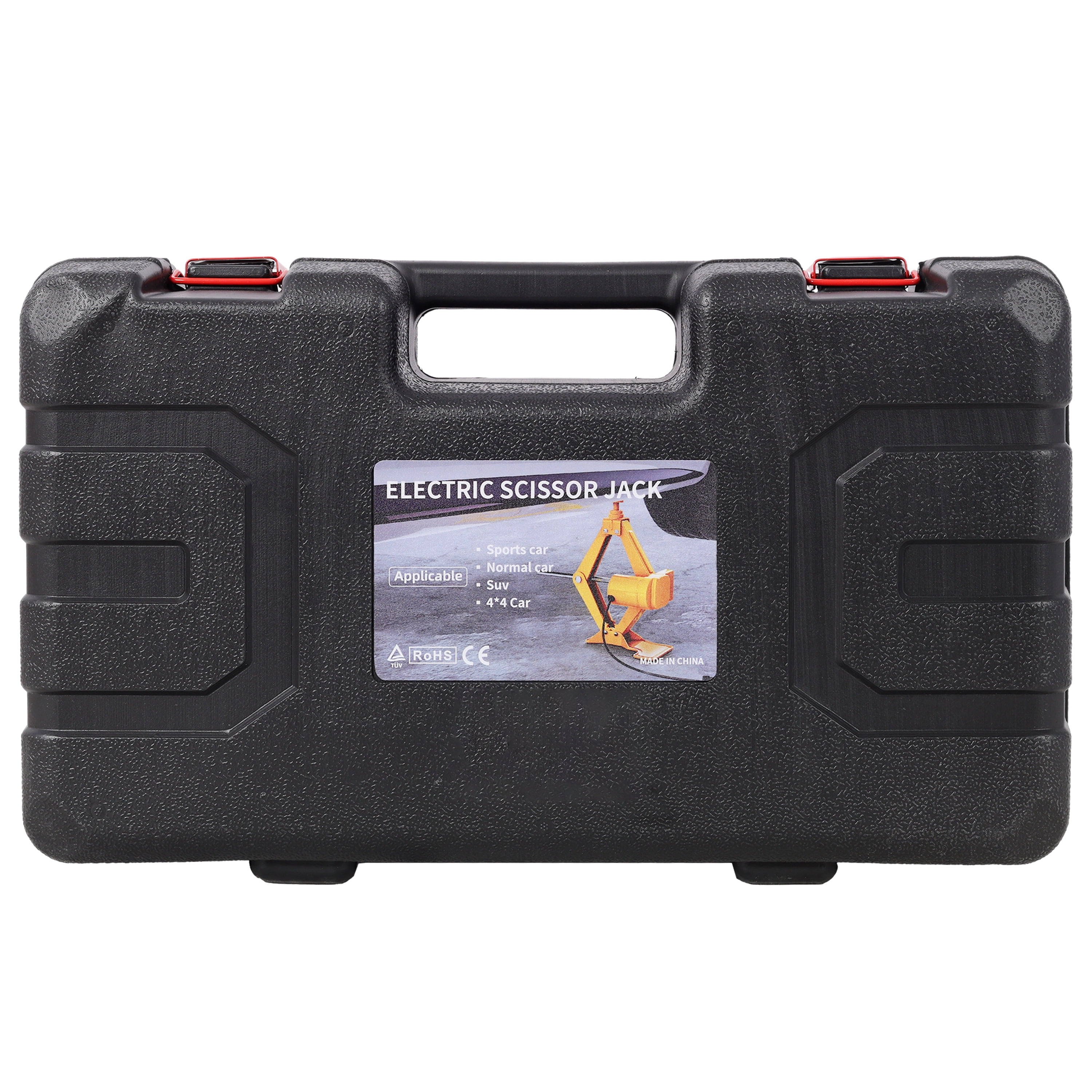 12V Electric Scissor Jack, 3-Ton Capacity, One-Button Operation, Complete Tire Change Kit, Car Emergency Tool
